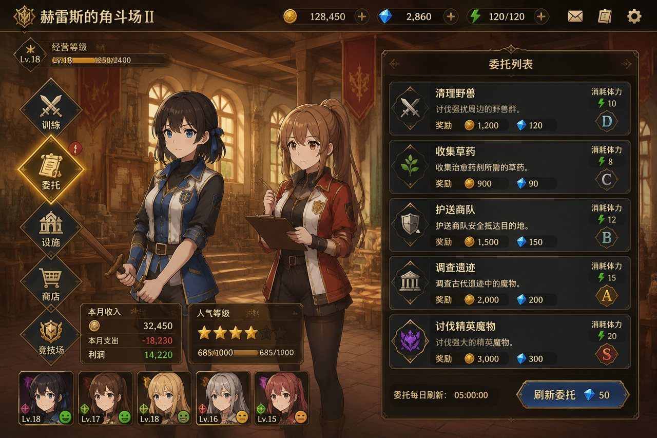 赫雷斯的角斗场Ⅱ 角色路线 内容截图 3